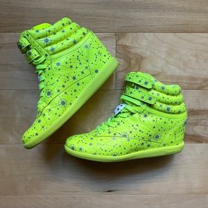 Melody Ehsani x Reebok Neon Wedge Sneakers